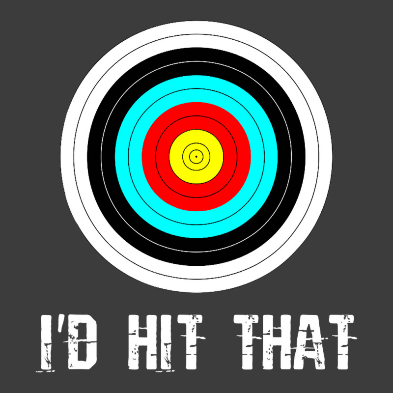 I'd Hit That Archery Shooting Target Funny Men's Polo Shirt | Artistshot