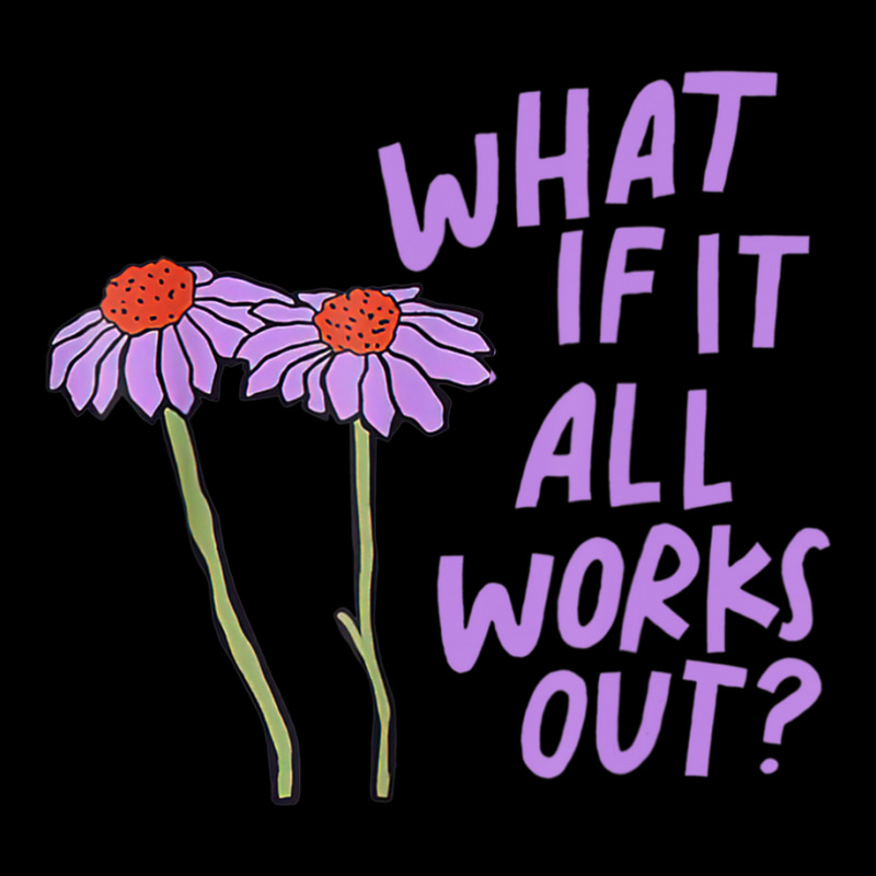 Purple Floral Quote What If It All Works Out Youth Sweatshirt by cm-arts | Artistshot