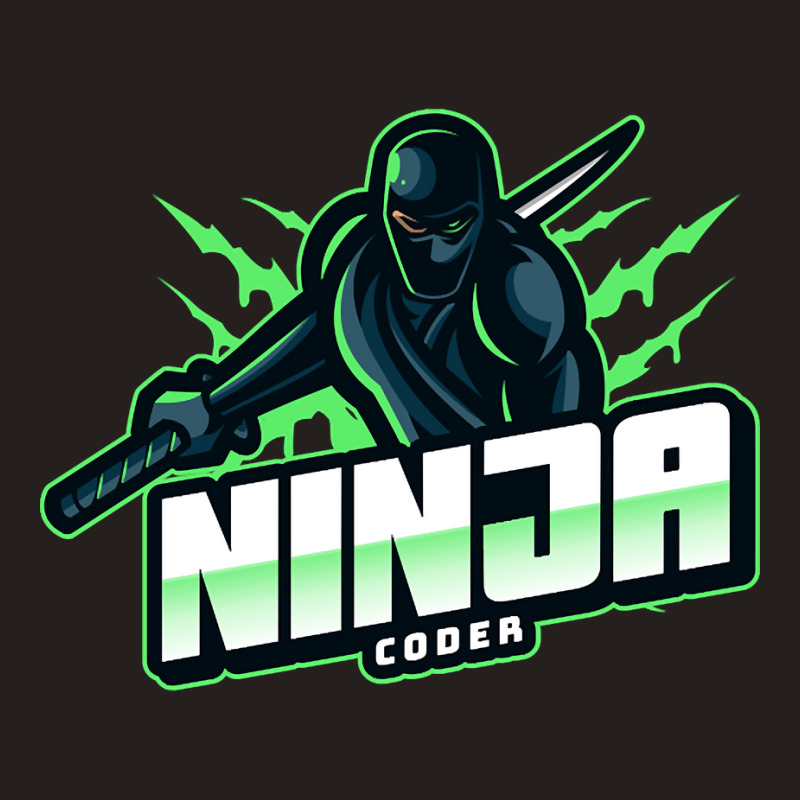 Ninja Coder Green Tank Top by fenderbendable | Artistshot