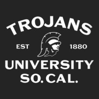 Usc Womens Trojans So Cal Collegiate Classic White V-neck 3/4 Sleeve Shirt | Artistshot