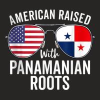 American Raised With Panamanian Roots Usa Panama Flag Tank Top Ladies Fitted T-shirt | Artistshot