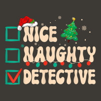 Nice Naughty Detective Christmas List Investigator Groovy Bucket Hat | Artistshot