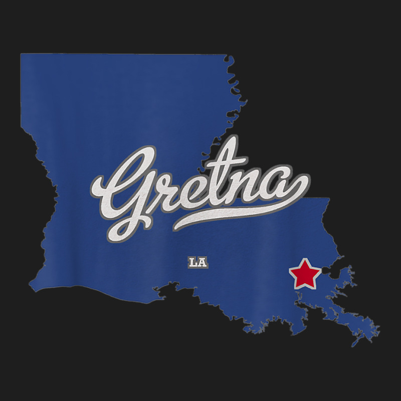 Gretna Louisiana La Map T Shirt Classic T-shirt | Artistshot