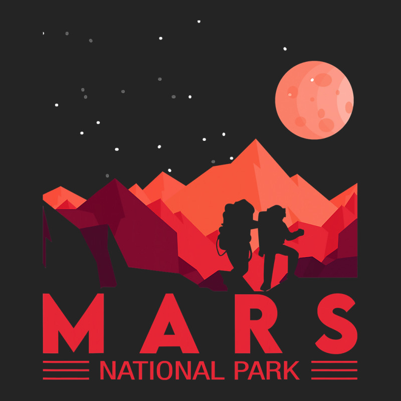 Red Mars Planet  Space National Park  Funny Mars 3/4 Sleeve Shirt | Artistshot