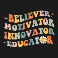 Back To School Believer Motivator Innovator Educator Retro T Shirt Hoodie & Jogger Set | Artistshot