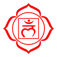 Root Chakra Symbol Red Muladhara Yogi Yoga Sticker | Artistshot