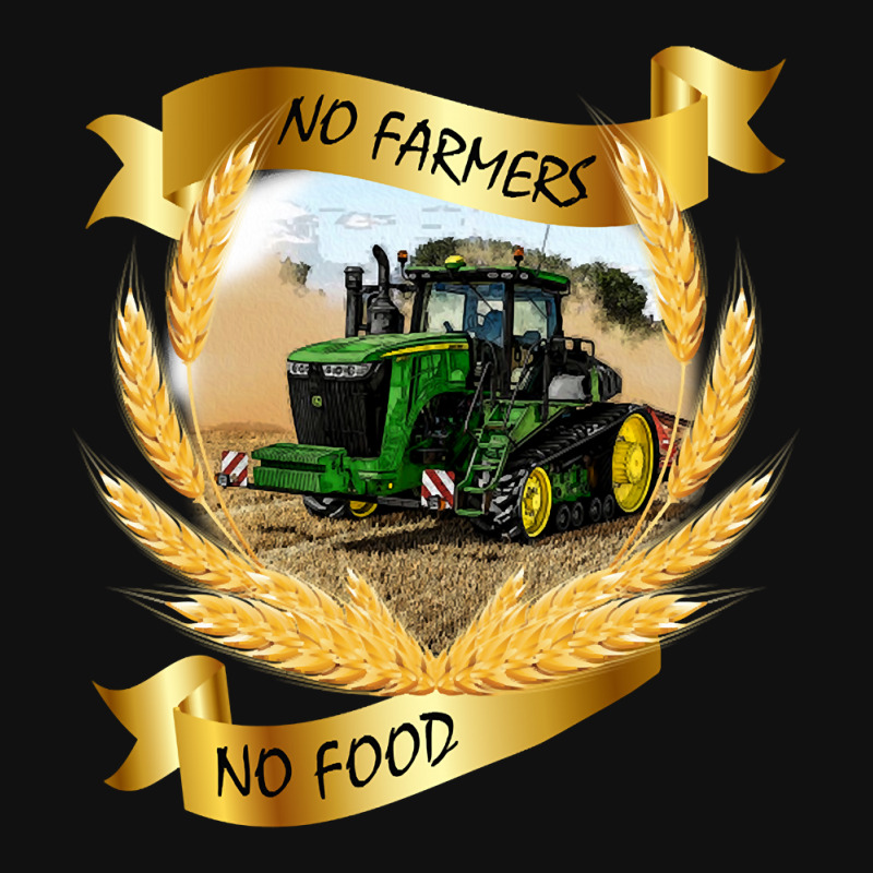 No Farmers No Food With Us Tractor Baby Bibs by degreesgunner | Artistshot