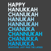 Happy Hanukkah Jewish Holiday Chanukah Menorah Dreidel Vintage T-shirt | Artistshot