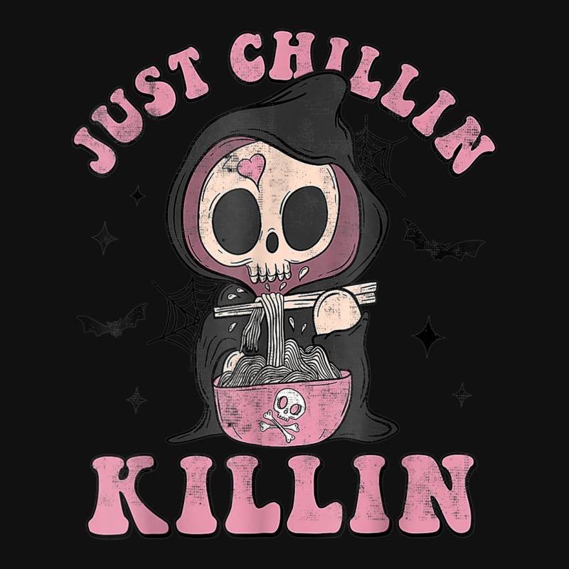 Just Chillin Killin Death Skeleton Halloween Groovy Ghost Graphic Youth T-shirt by Outpost | Artistshot