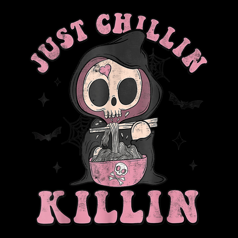 Just Chillin Killin Death Skeleton Halloween Groovy Ghost Youth Hoodie by Outpost | Artistshot