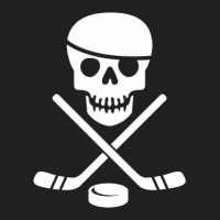 Cool Ice Pirate Hockey Products White On Black T-shirt | Artistshot