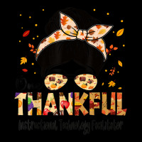 Instructional Technology Facilitator Thankful Thanksgiving Cropped Hoodie | Artistshot