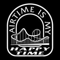 Roller Coaster Air Time Is Happy Time Rollercoaster Lover Am V-neck Tee | Artistshot