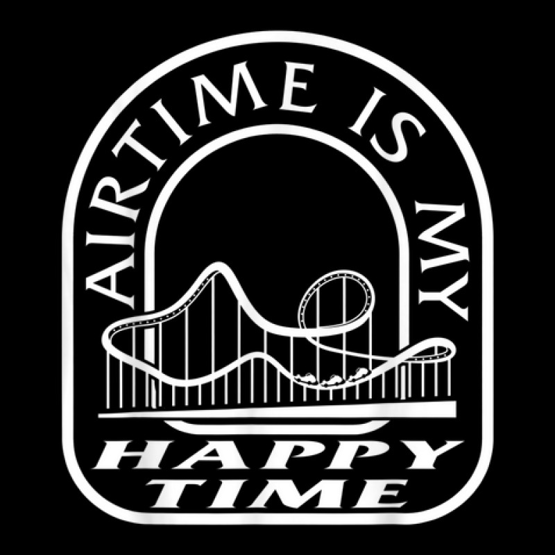 Roller Coaster Air Time Is Happy Time Rollercoaster Lover Am V-Neck Tee by Deluxe | Artistshot