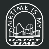 Roller Coaster Air Time Is Happy Time Rollercoaster Lover Am Women's Triblend Scoop T-shirt | Artistshot