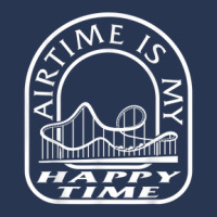 Roller Coaster Air Time Is Happy Time Rollercoaster Lover Am Ladies Denim Jacket | Artistshot