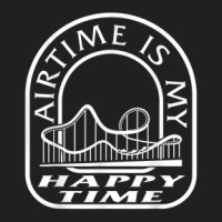 Roller Coaster Air Time Is Happy Time Rollercoaster Lover Am Ladies Polo Shirt | Artistshot