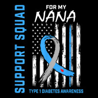 T1d Awareness Flag Nana Type 1 One Diabetes Matching Family Youth Zipper Hoodie | Artistshot