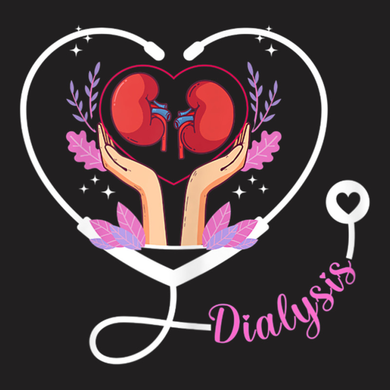 Womens Dialysis Technician Nurse   Heartbeat Kidney Dialysis Nurse T S T-Shirt by cm-arts | Artistshot