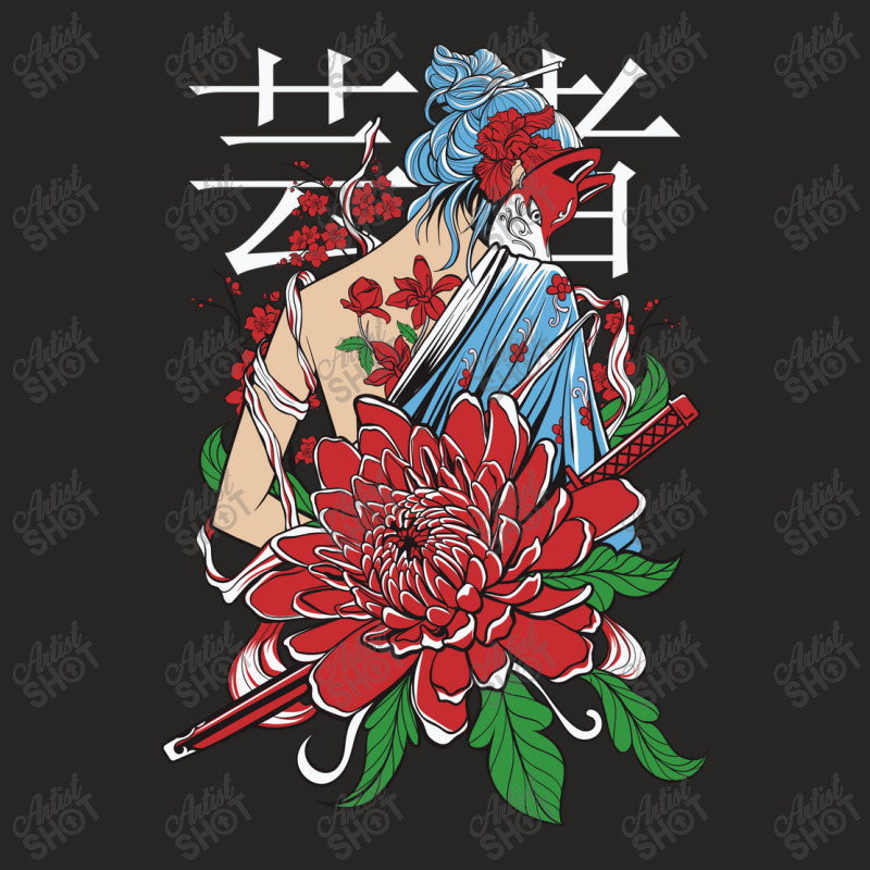 Geisha Samurai Ladies Fitted T-Shirt by mochamad ervando | Artistshot