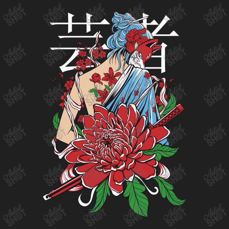 Geisha Samurai Ladies Polo Shirt by mochamad ervando | Artistshot