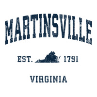 Martinsville Virginia Va Vintage Athletic Navy Sports Design Long Slee Stainless Steel Water Bottle | Artistshot