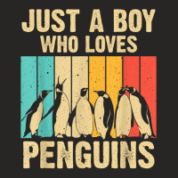 Cute Penguin Art Boys Kids Men Bird Zoologist Penguin Lovers Ladies Fitted T-shirt | Artistshot