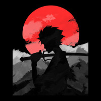 Samurai With Sunset Women's V-neck T-shirt | Artistshot