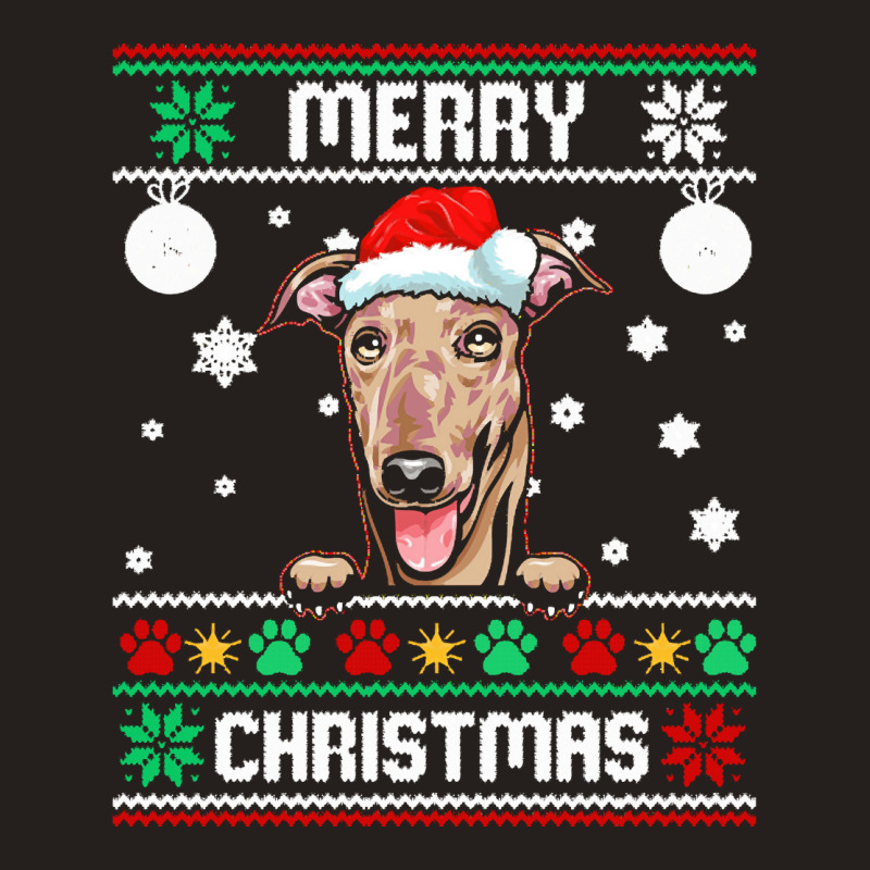 Ugly Merry Christmas Greyhound Dog Xmas Dog Lover Christmas Gift Tank Top | Artistshot