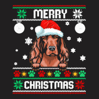 Ugly Merry Christmas Irish Setter Dog Xmas Dog Lover Christmas Gift T-shirt | Artistshot