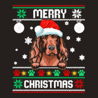 Ugly Merry Christmas Irish Setter Dog Xmas Dog Lover Christmas Gift Tank Top | Artistshot