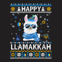 Happy Llamakkah Llama Ugly Hanukkah Ugly Sweater T-shirt | Artistshot