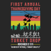 First Annual Thanksgiving Day Turkey Drop For Dark Men's T-shirt Pajama Set | Artistshot