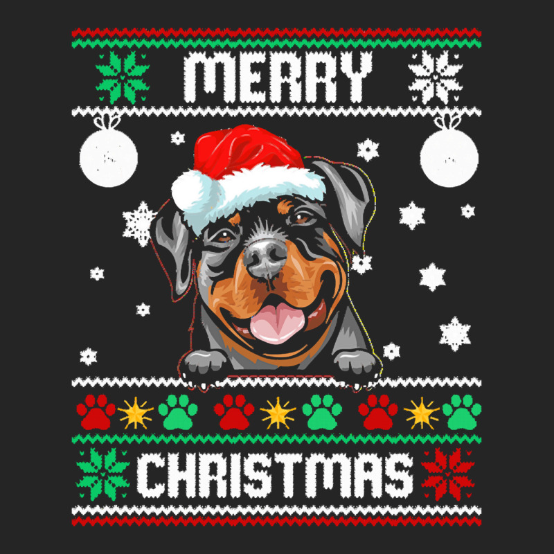 Ugly Merry Christmas Rottweiler Dog Xmas Dog Lover Christmas Gift Unisex Hoodie | Artistshot