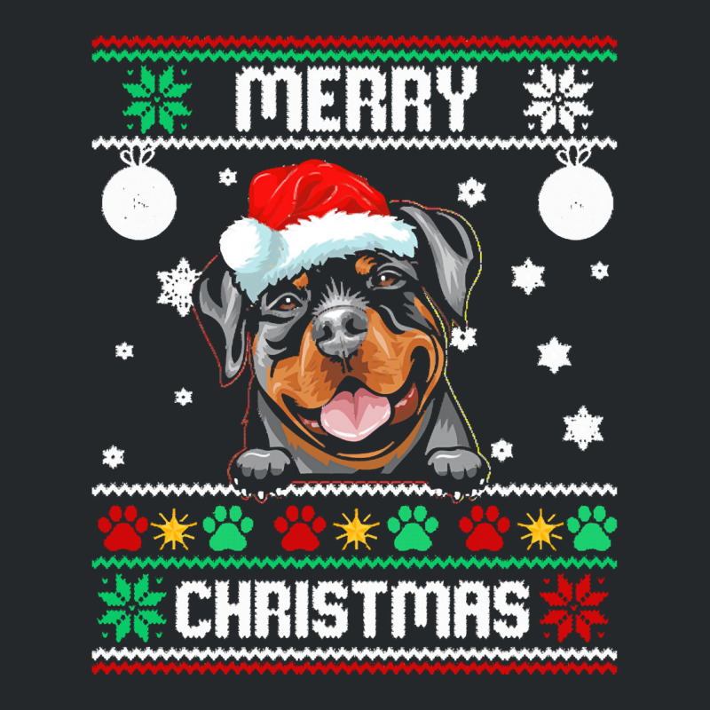 Ugly Merry Christmas Rottweiler Dog Xmas Dog Lover Christmas Gift Crewneck Sweatshirt | Artistshot