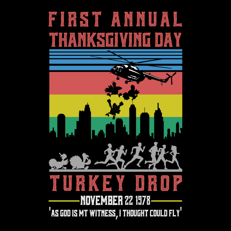 First Annual Thanksgiving Day Turkey Drop For Dark Fleece Short | Artistshot