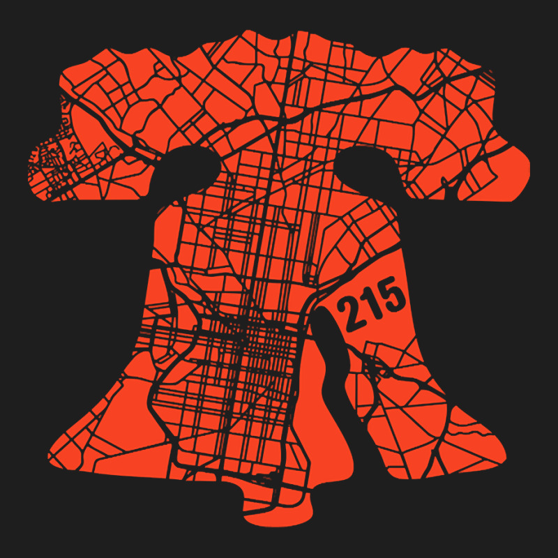 Philadelphia City 215 Liberty Bell Love Philly Fan Favorite Orange Classic T-shirt | Artistshot