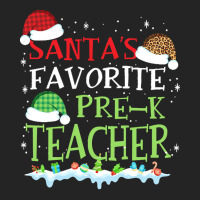 V1 Xmas Santa's Favorite Pre- K Teacher Funny Christmas Gift 3/4 Sleeve Shirt | Artistshot