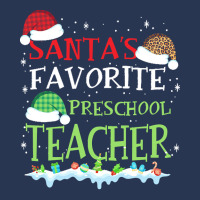 V1 Xmas Santa's Favorite Preschool Teacher Funny Christmas Gift Men Denim Jacket | Artistshot