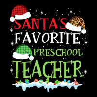 V1 Xmas Santa's Favorite Preschool Teacher Funny Christmas Gift Fleece Short | Artistshot