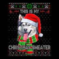 This Is My Christmas Sweater Alaskan Malamute Ugly Xmas Adjustable Cap | Artistshot