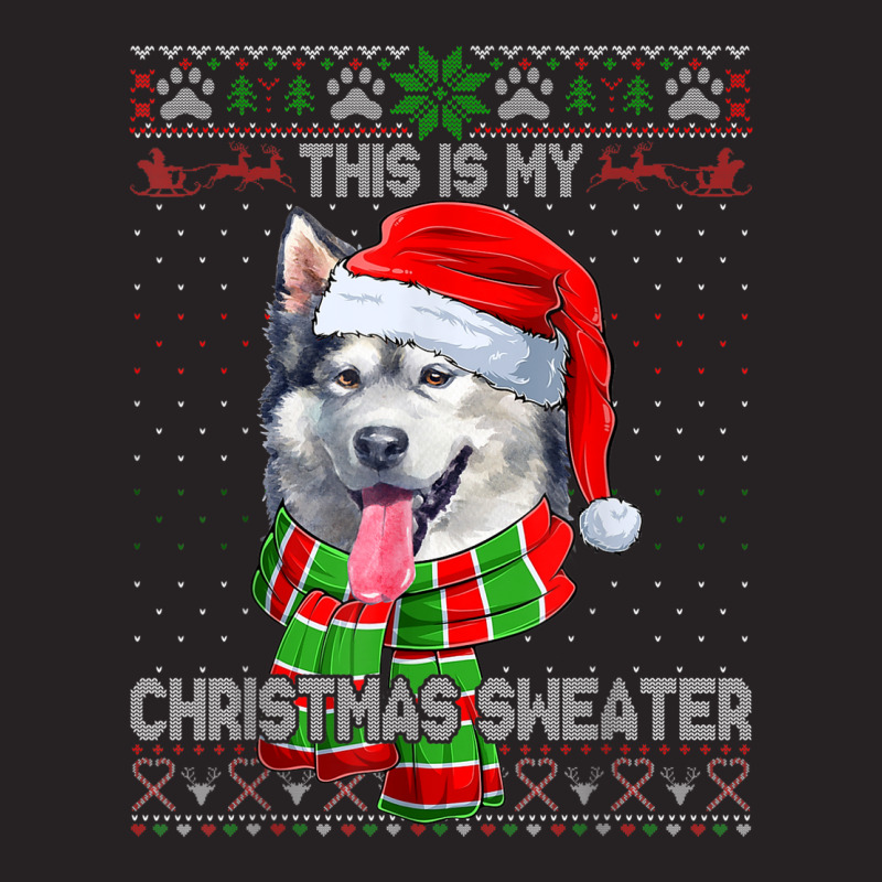 This Is My Christmas Sweater Alaskan Malamute Ugly Xmas Vintage Cap | Artistshot