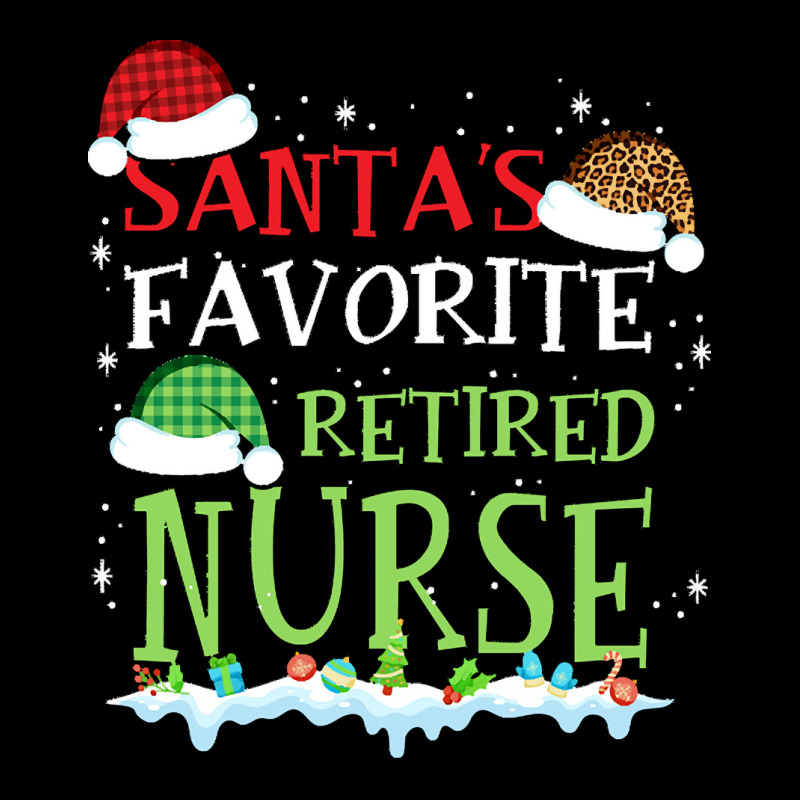 V1 Xmas Santa's Favorite Retired Nurse Funny Christmas Gift Zipper Hoodie | Artistshot