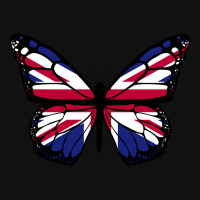 United Kingdom Flag Butterfly Portrait Canvas Print | Artistshot