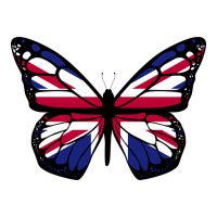 United Kingdom Flag Butterfly Sticker | Artistshot