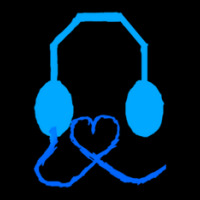 Blue Headphones With Love 1 Legging | Artistshot