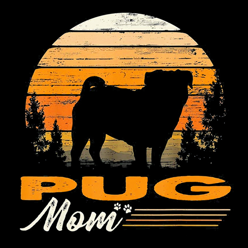 Vintage Pug Mom Dog Lover Mothers Day Gift T Shirt Pocket T-shirt | Artistshot