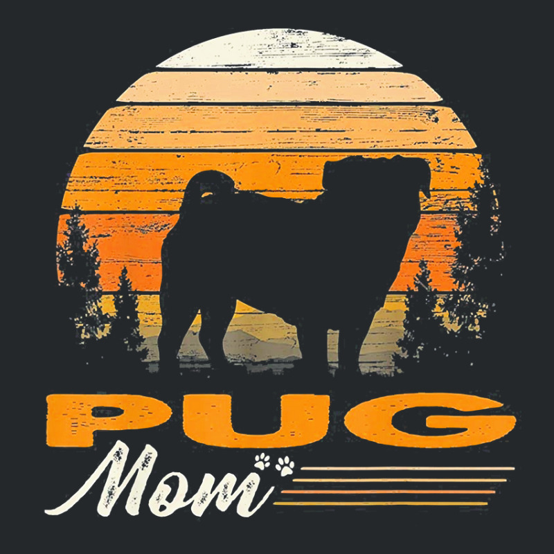 Vintage Pug Mom Dog Lover Mothers Day Gift T Shirt Crewneck Sweatshirt | Artistshot