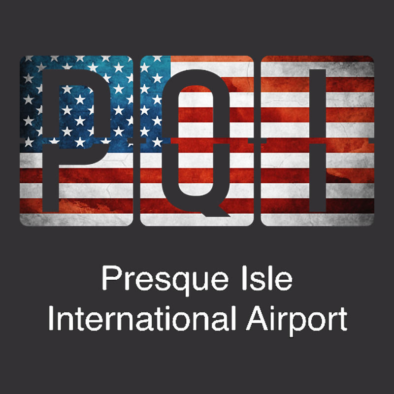 Pqi Presque Isle International Airport Vintage Hoodie | Artistshot