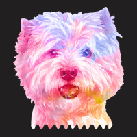 West Highland Terrier Cute West Highland Terrier Dog Lover Portrait Wa T-shirt | Artistshot